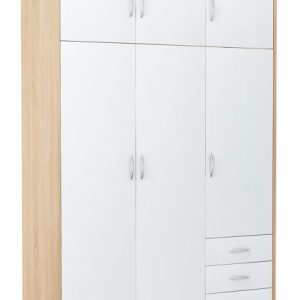 Szafa szafka 6D3S BIAŁY-SONOMA 127cm komoda regał 228295 Szafa szafka 6D3S BIAŁY-SONOMA 127cm komoda regał 228295