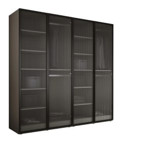 Szafa : Szara platyna / Szkło Ryflowane, 200 x 200 x 51 cm 596090 Szafa : Szara platyna / Szkło Ryflowane, 200 x 200 x 51 cm 596090