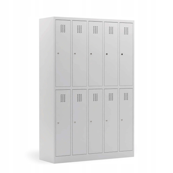 Szafa szatniowa 10-skrytkowa szara 753692