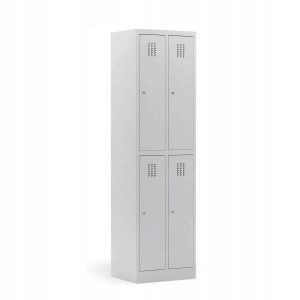 Szafa szatniowa 4-skrytkowa szara metalowa 756866 Szafa szatniowa 4-skrytkowa szara metalowa 756866