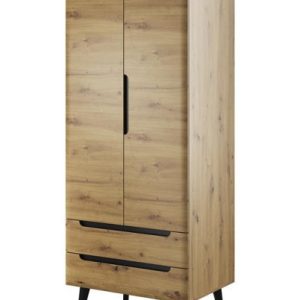 Szafa szuflady drążek na wieszaki NODIS 80 Dąb Artisan 357802 Szafa szuflady drążek na wieszaki NODIS 80 Dąb Artisan 357802