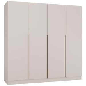 Szafa Topeshop Senso 4d 200 cm złote uchwyty do salonu sypialni kaszmir beż 738344 Szafa Topeshop Senso 4d 200 cm złote uchwyty do salonu sypialni kaszmir beż 738344