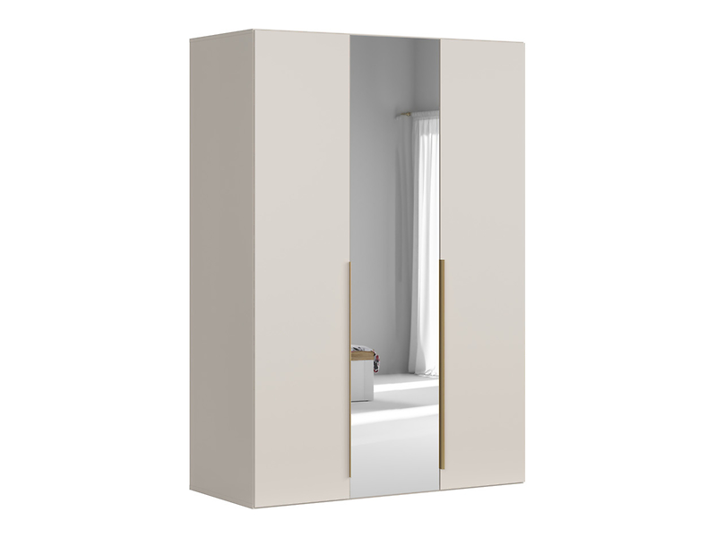 Szafa trzydrzwiowa Flex 150 cm z lustrem kaszmir 753798