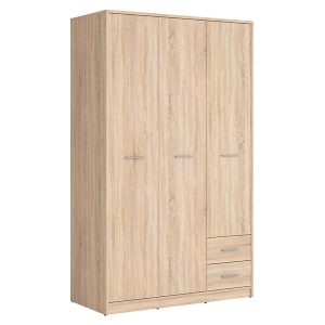 Szafa trzydrzwiowa Nepo Plus 118 cm z szufladami dąb sonoma 29779 Szafa trzydrzwiowa Nepo Plus 118 cm z szufladami dąb sonoma 29779