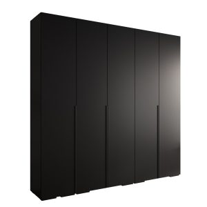 Szafa ubraniowa Garderoba INOVA 1 2,5SZ czarny+czarny 203510 Szafa ubraniowa Garderoba INOVA 1 2,5SZ czarny+czarny 203510