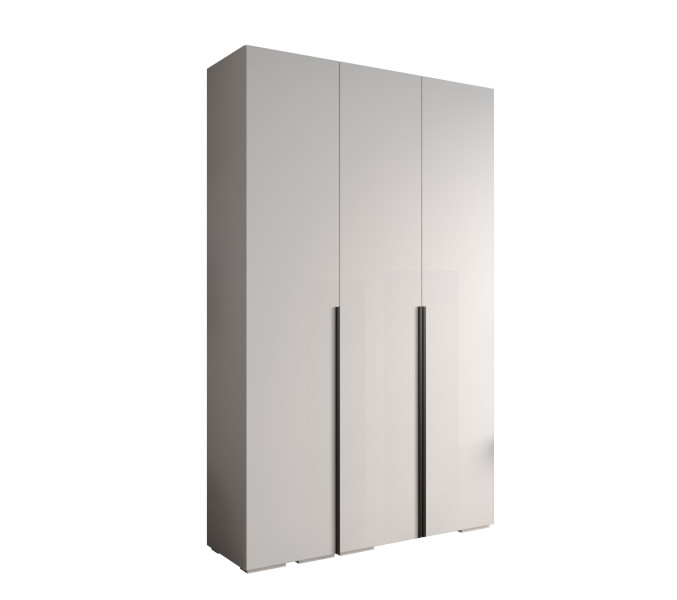 Szafa ubraniowa Garderoba INOVA 1 1,5SZ biały+czarny 203501