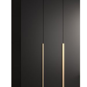 Szafa ubraniowa Garderoba INOVA 1 1,5SZ czarny 90476 Szafa ubraniowa Garderoba INOVA 1 1,5SZ czarny 90476