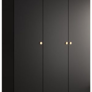 Szafa ubraniowa Garderoba INOVA 2 1,5SZ czarny 90484 Szafa ubraniowa Garderoba INOVA 2 1,5SZ czarny 90484