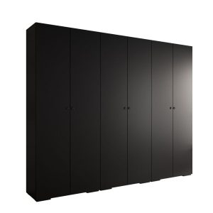 Szafa ubraniowa Garderoba INOVA 2 3SZ czarny+czarny 203562 Szafa ubraniowa Garderoba INOVA 2 3SZ czarny+czarny 203562