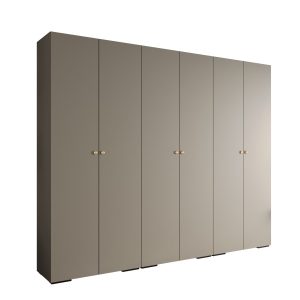 Szafa ubraniowa Garderoba INOVA 2 3SZ kaszmir+złoty 203594 Szafa ubraniowa Garderoba INOVA 2 3SZ kaszmir+złoty 203594