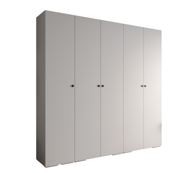 Szafa ubraniowa Garderoba INOVA 2 2,5SZ biały+czarny 203488
