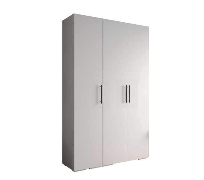 Szafa ubraniowa Garderoba INOVA 3 1,5SZ biały+czarny 203601