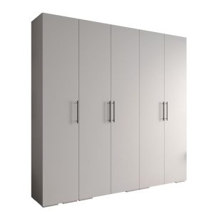 Szafa ubraniowa Garderoba INOVA 3 2,5SZ biały+czarny 203544