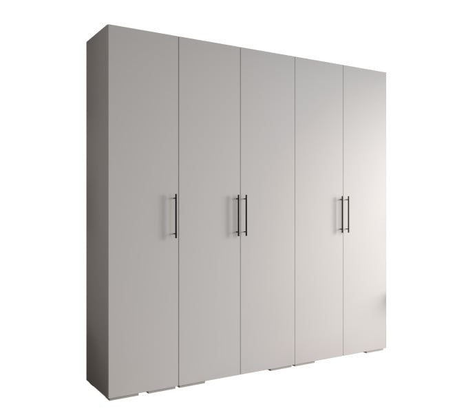 Szafa ubraniowa Garderoba INOVA 3 2,5SZ biały+czarny 203544