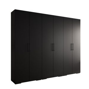 Szafa ubraniowa Garderoba INOVA 3 3SZ czarny+czarny 203496