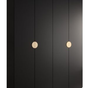 Szafa ubraniowa Garderoba INOVA 4 2SZ czarny 90474 Szafa ubraniowa Garderoba INOVA 4 2SZ czarny 90474