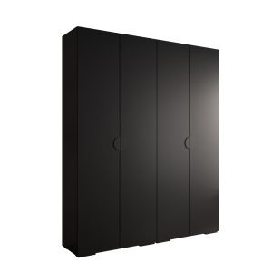 Szafa ubraniowa Garderoba INOVA 4 2SZ czarny+czarny 203511 Szafa ubraniowa Garderoba INOVA 4 2SZ czarny+czarny 203511