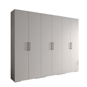 Szafa ubraniowa Garderoba INOVA 4 3SZ biały+czarny 203475 Szafa ubraniowa Garderoba INOVA 4 3SZ biały+czarny 203475