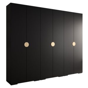 Szafa ubraniowa Garderoba INOVA 4 3SZ czarny 90492 Szafa ubraniowa Garderoba INOVA 4 3SZ czarny 90492