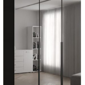 Szafa ubraniowa INOVA 1 L 1,5SZ czarny+czarny 210735 Szafa ubraniowa INOVA 1 L 1,5SZ czarny+czarny 210735