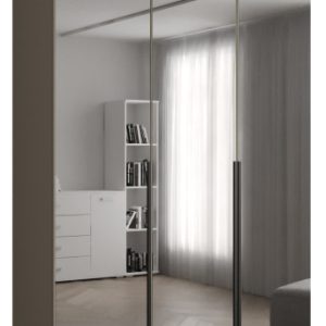 Szafa ubraniowa INOVA 1 L 1,5SZ kaszmir+czarny 210737 Szafa ubraniowa INOVA 1 L 1,5SZ kaszmir+czarny 210737