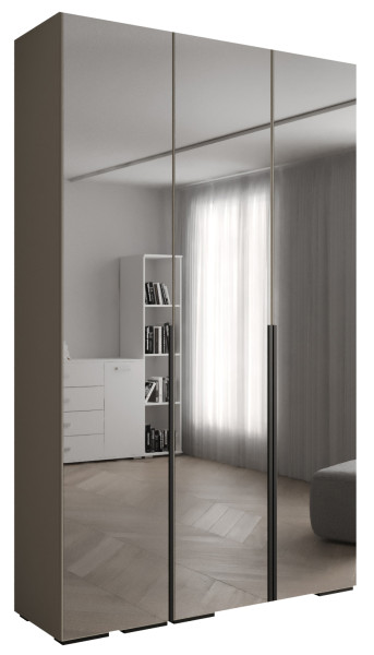 Szafa ubraniowa INOVA 1 L 1,5SZ kaszmir+czarny 210737