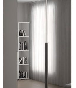 Szafa ubraniowa INOVA 1 L 1SZ biały+czarny 204490 Szafa ubraniowa INOVA 1 L 1SZ biały+czarny 204490
