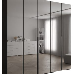 Szafa ubraniowa INOVA 1 L 2,5SZ czarny+czarny 210739 Szafa ubraniowa INOVA 1 L 2,5SZ czarny+czarny 210739