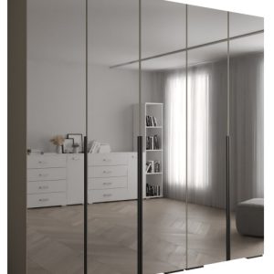 Szafa ubraniowa INOVA 1 L 2,5SZ kaszmir+czarny 210744 Szafa ubraniowa INOVA 1 L 2,5SZ kaszmir+czarny 210744