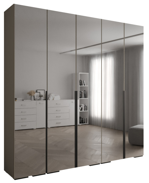 Szafa ubraniowa INOVA 1 L 2,5SZ kaszmir+czarny 210744