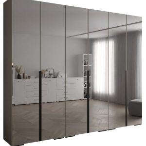 Szafa ubraniowa INOVA 1 L 3SZ kaszmir+czarny 210745