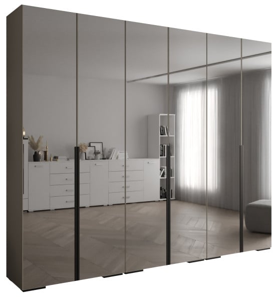 Szafa ubraniowa INOVA 1 L 3SZ kaszmir+czarny 210745