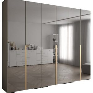 Szafa ubraniowa INOVA 1 L 3SZ kaszmir+złoty 210752