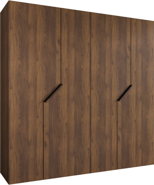 Szafa uchylna ANDREW 1 200 wys 202 cm Orzech Warmia + u Czarny 1043605