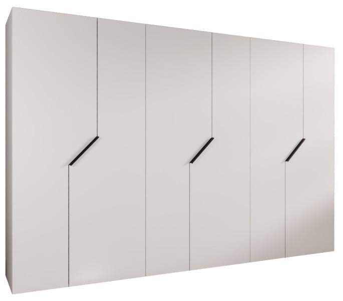 Szafa uchylna ANDREW 1 300 wys 202 cm Biały + u Czarny 782141