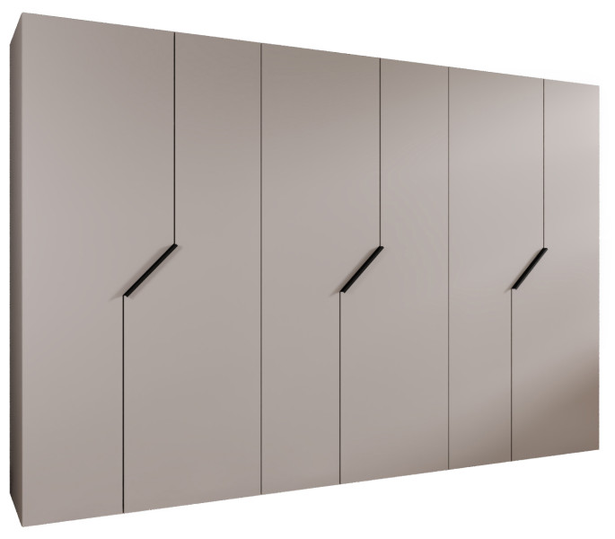 Szafa uchylna ANDREW 1 300 wys 202 cm Kaszmir + u Czarny 782146