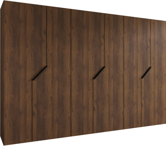 Szafa uchylna ANDREW 1 300 wys 202 cm Orzech Warmia + u Czarny 1043559