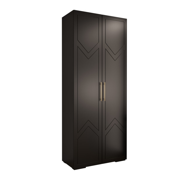 Szafa uchylna Garderoba MANHATTAN RYFEL 8 100 czarny 96945