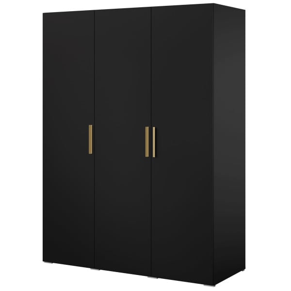 Szafa uchylna Napoli 3D 150 Czarna (2 kolory uchwytów) 785650