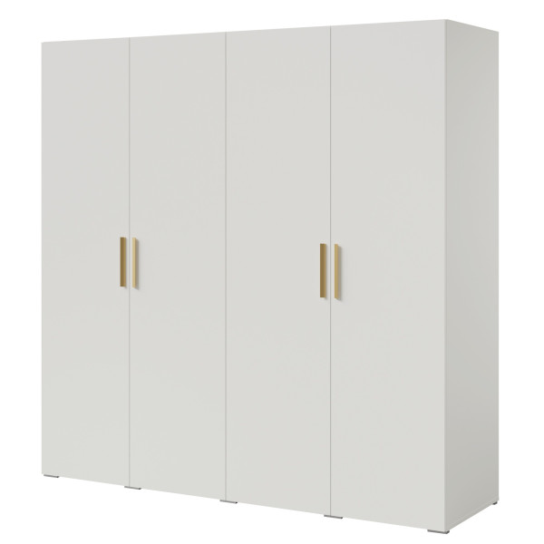 Szafa uchylna Napoli 4D 200 Biała (2 kolory uchwytów) 785644