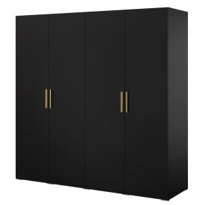 Szafa uchylna Napoli 4D 200 Czarna (2 kolory uchwytów) 785645 Szafa uchylna Napoli 4D 200 Czarna (2 kolory uchwytów) 785645