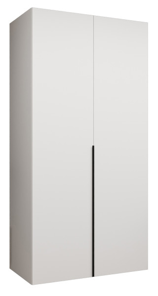 Szafa uchylna otwierana ALICANTE 1 100 wys. 202 cm biały + czarny 702168
