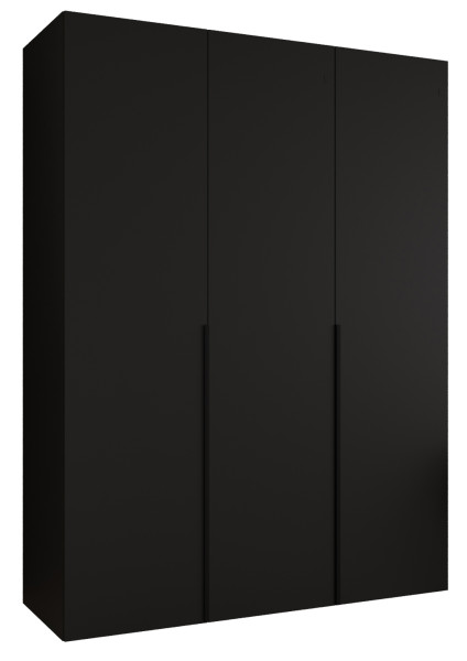 Szafa uchylna otwierana ALICANTE 1 150 wys. 202 cm czarny + czarny 702143