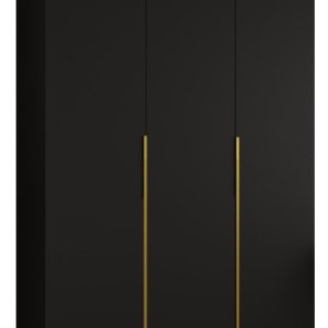 Szafa uchylna otwierana ALICANTE 1 150 wys. 202 cm czarny + złoty 670499 Szafa uchylna otwierana ALICANTE 1 150 wys. 202 cm czarny + złoty 670499