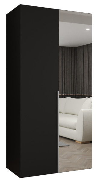 Szafa uchylna otwierana ALICANTE 2 100 wys. 202 cm czarny + kaszmir 670620