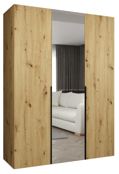 Szafa uchylna otwierana ALICANTE 2 150 wys. 202 cm artisan + czarny 670624