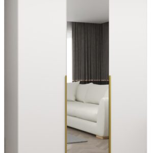 Szafa uchylna otwierana ALICANTE 2 150 wys. 202 cm biały + złoty 670602 Szafa uchylna otwierana ALICANTE 2 150 wys. 202 cm biały + złoty 670602