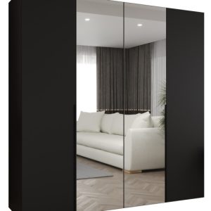Szafa uchylna otwierana ALICANTE 2 200 wys. 202 cm czarny + czarny 670614 Szafa uchylna otwierana ALICANTE 2 200 wys. 202 cm czarny + czarny 670614