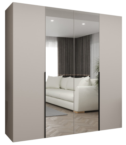 Szafa uchylna otwierana ALICANTE 2 200 wys. 202 cm kaszmir + czarny 670626