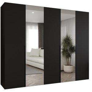 Szafa uchylna otwierana ALICANTE 2 250 wys. 202 cm czarny + czarny 670625